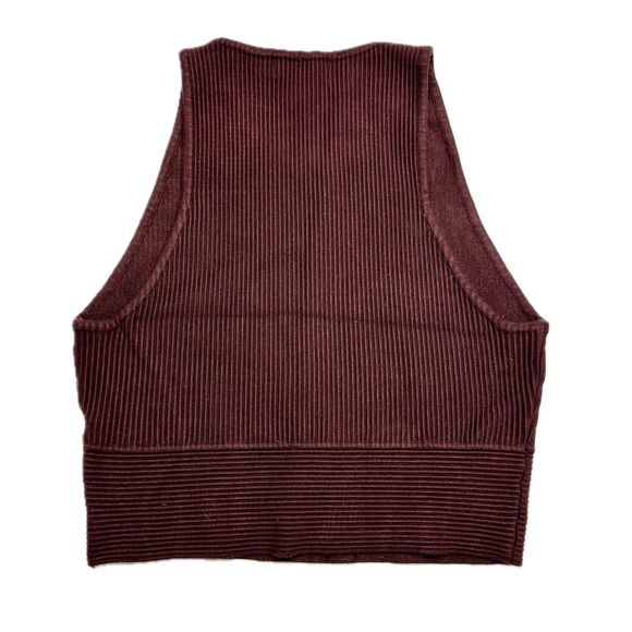 House of Harlow 1960 Brown Ribbed Tank Top Large - Picture 3 of 7
